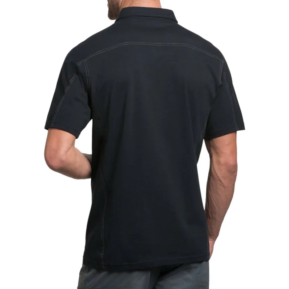 Kuhl Wayfarer Organic Cotton Polo Shirt Black Size Large - Picture 2 of 11